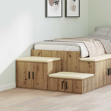 Vidaxl opbergkast 2 st artisan eiken 103 x 41 x 40 cm bewerkt hout