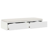 Vidaxl bedlades wit 100 x 36,5 x 16,5 cm bewerkt hout
