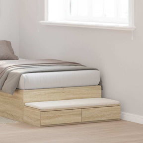 Vidaxl bedlades sonoma eiken 100 x 36,5 x 16,5 cm bewerkt hout