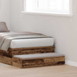 Vidaxl bedlades oudhout 100 x 36,5 x 16,5 cm bewerkt hout