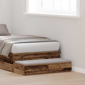 Vidaxl bedlades oudhout 100 x 36,5 x 16,5 cm bewerkt hout