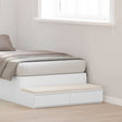Vidaxl bedlades wit 90 x 36,5 x 16,5 cm bewerkt hout
