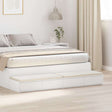 Vidaxl bedlades wit 135 x 36,5 x 16,5 cm bewerkt hout