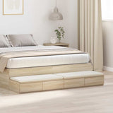 Vidaxl bedlades sonoma eiken 135 x 36,5 x 16,5 cm bewerkt hout