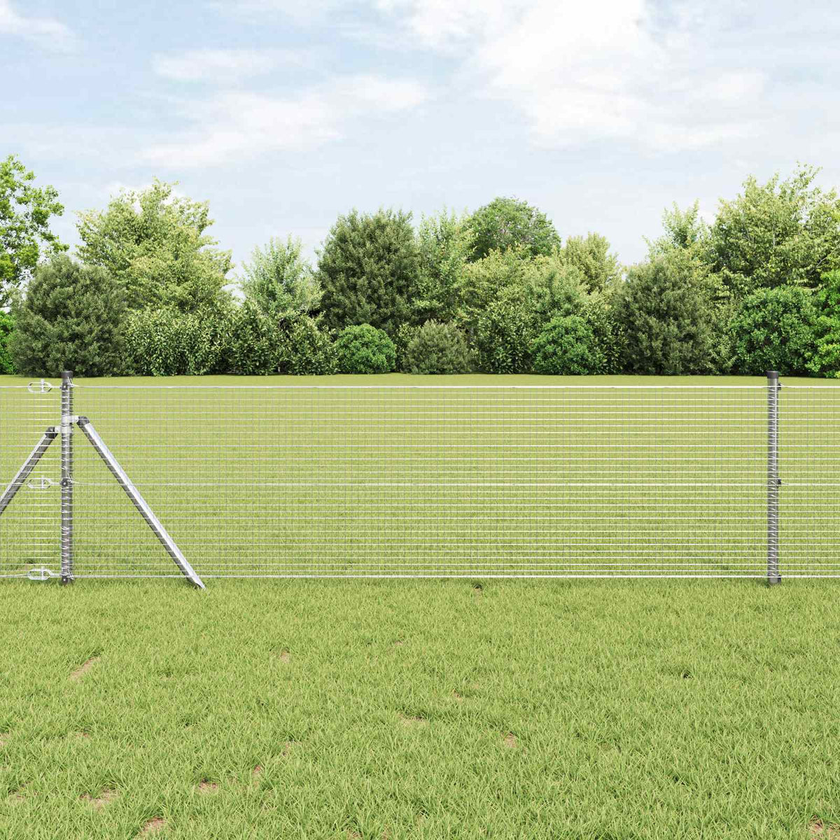 Vidaxl gelast gaashek 1000 x 80 cm zilver