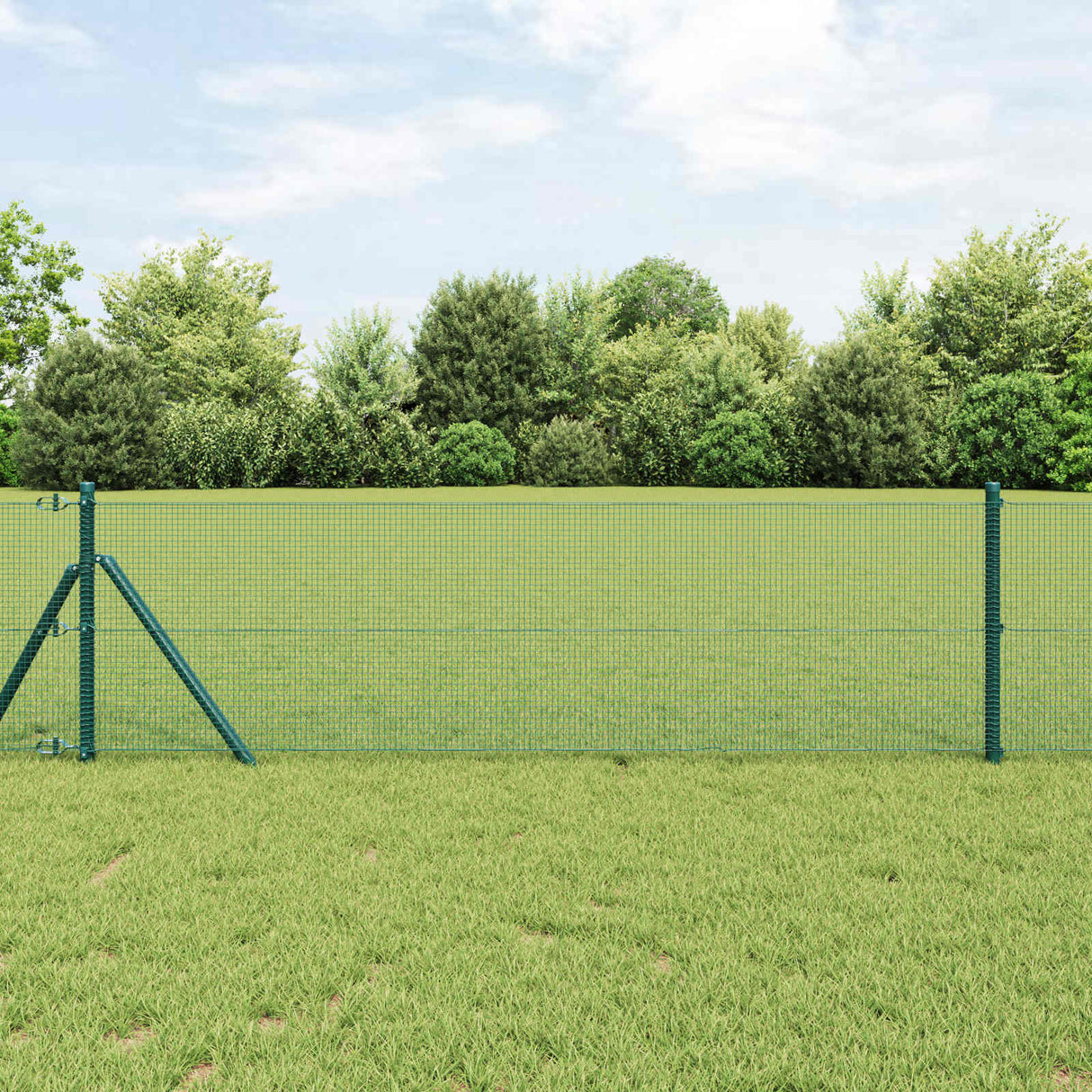 Vidaxl gelaste draadhek groen 0.6 x 25 m