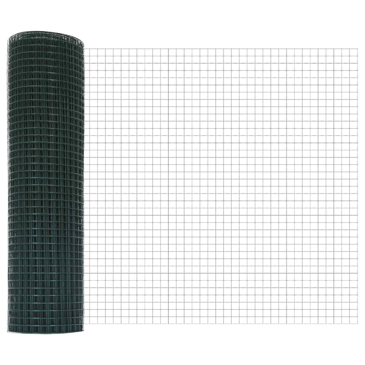 Vidaxl gelast gaashek 2500 x 60 cm groen