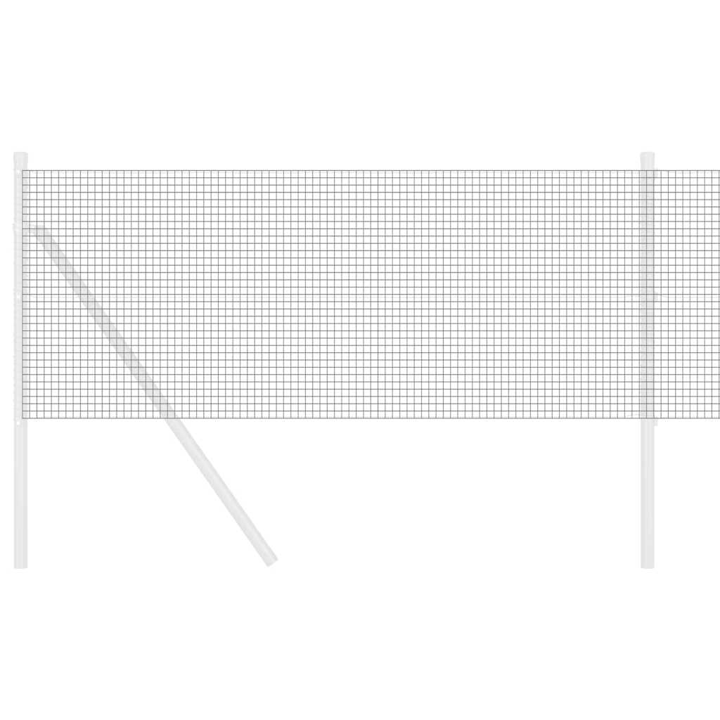 Vidaxl gelaste draadhek grijs 0.6 x 10 m