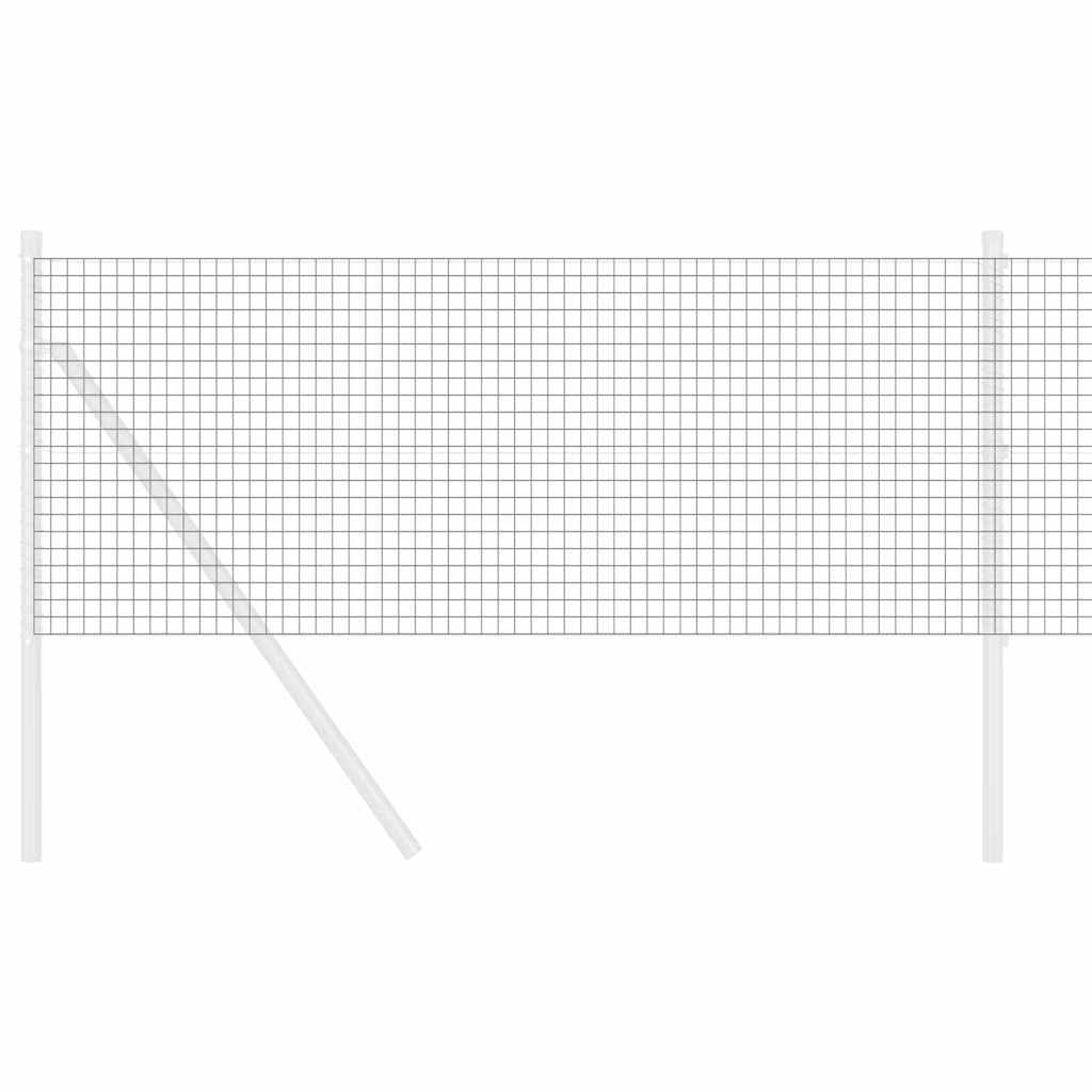 Vidaxl gelaste draadhek grijs 0.6 x 25 m
