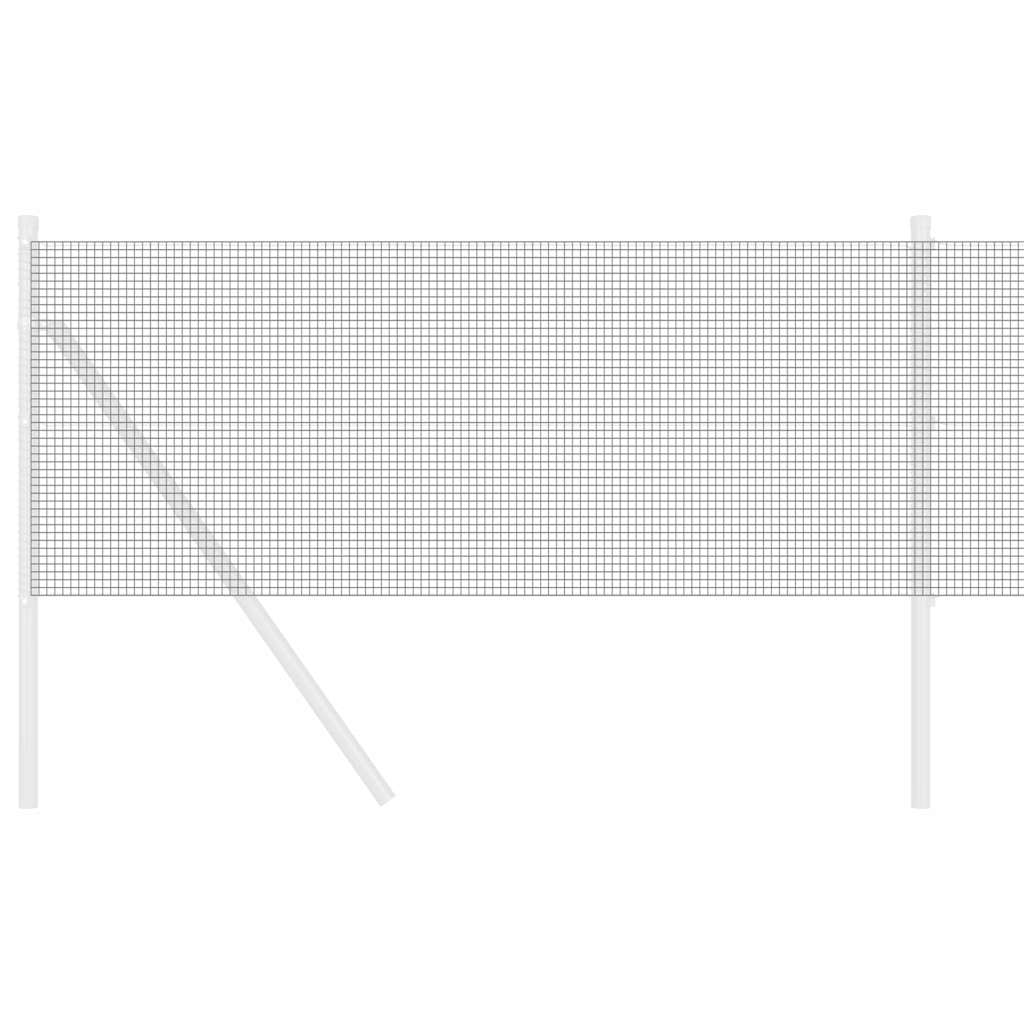 Vidaxl gelaste draadhek grijs 0.8 x 25 m