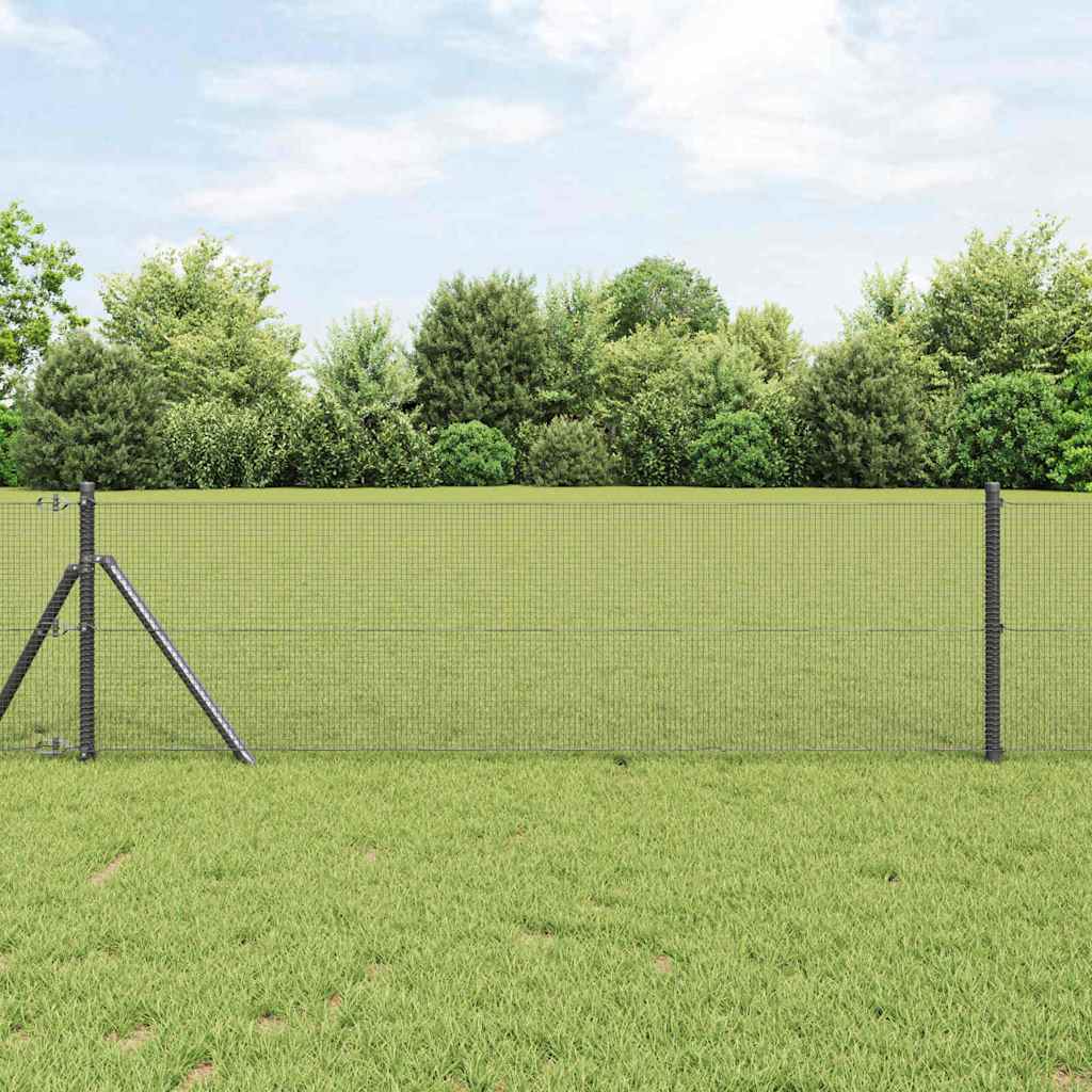 Vidaxl gelaste draadhek grijs 0.8 x 50 m