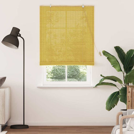Vidaxl rolgordijn geel 110 x 220 cm bamboe