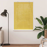 Vidaxl rolgordijn met gordijnen geel 120 x 160 cm bamboe