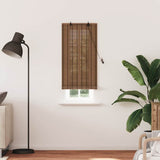 Vidaxl rolgordijn met gordijnen bruin 60 x 220 cm bamboe