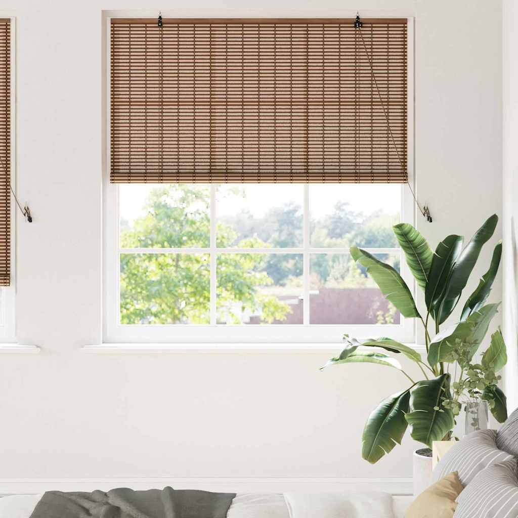 Vidaxl rolgordijn bruin 140 x 220 cm bamboe