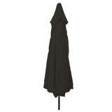 Vidaxl tuinparasol zwart 395 x 395 x 245 cm polyester en staal