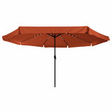 Vidaxl tuinparasol terracotta 395 x 395 x 245 cm polyester