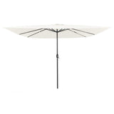 Vidaxl tuinparasol zand 295 x 295 x 245 cm polyester en staal