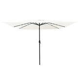 Vidaxl tuinparasol zand 295 x 295 x 245 cm polyester en staal