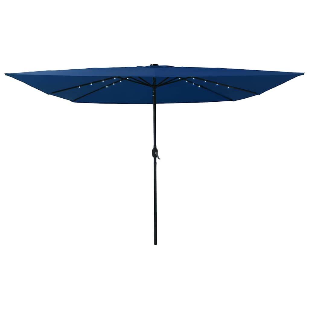 Vidaxl tuinparasol azurblauw 295 x 295 x 245 cm polyester en staal