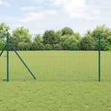 Vidaxl euro hek groen 1,4 x 10 m pvc-gecoat ijzer