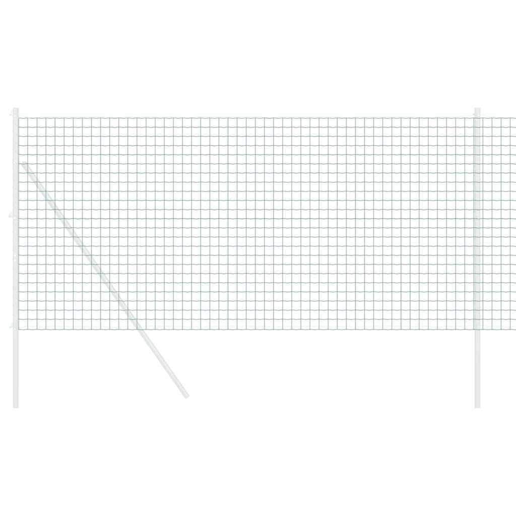 Vidaxl euro hek groen 1,4 x 10 m pvc-gecoat ijzer