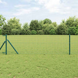 Vidaxl euro hek groen 0,4 x 10 m pvc-gecoat ijzer
