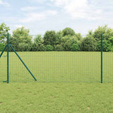 Vidaxl euro hek groen 1 x 10 m pvc-gecoat ijzer