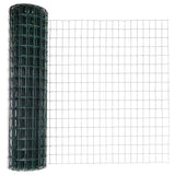 Vidaxl euro hek groen 1,4 x 10 m pvc-gecoat ijzer
