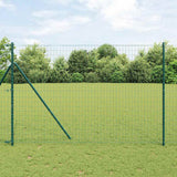 Vidaxl euro hek groen 1,5 x 10 m pvc-gecoat ijzer