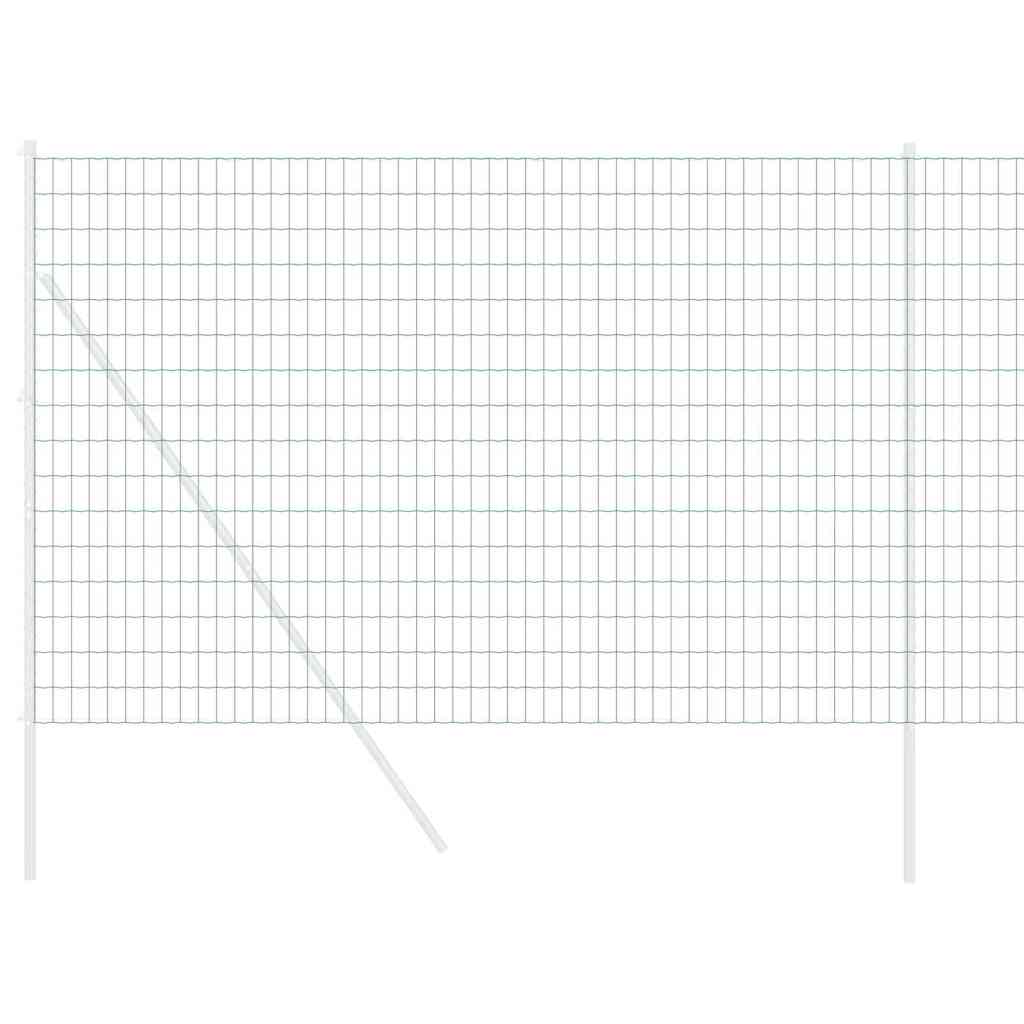 Vidaxl euro hek groen 1,5 x 10 m pvc-gecoat ijzer