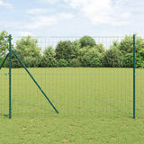 Vidaxl euro hek groen 1,5 x 10 m pvc-gecoat ijzer