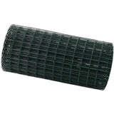 Vidaxl euro hek groen 0,4 x 10 m pvc-gecoat ijzer