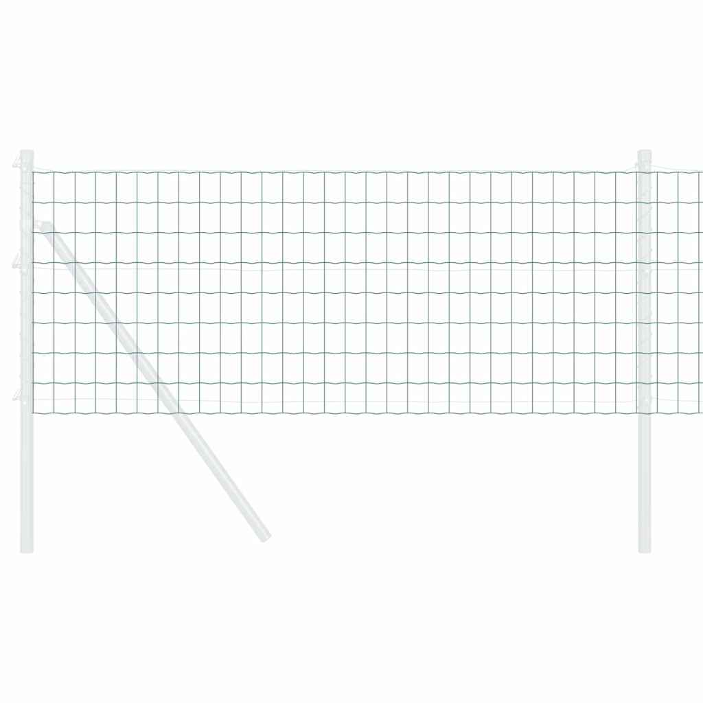 Vidaxl euro hek groen 0,4 x 25 m pvc-gecoat ijzer