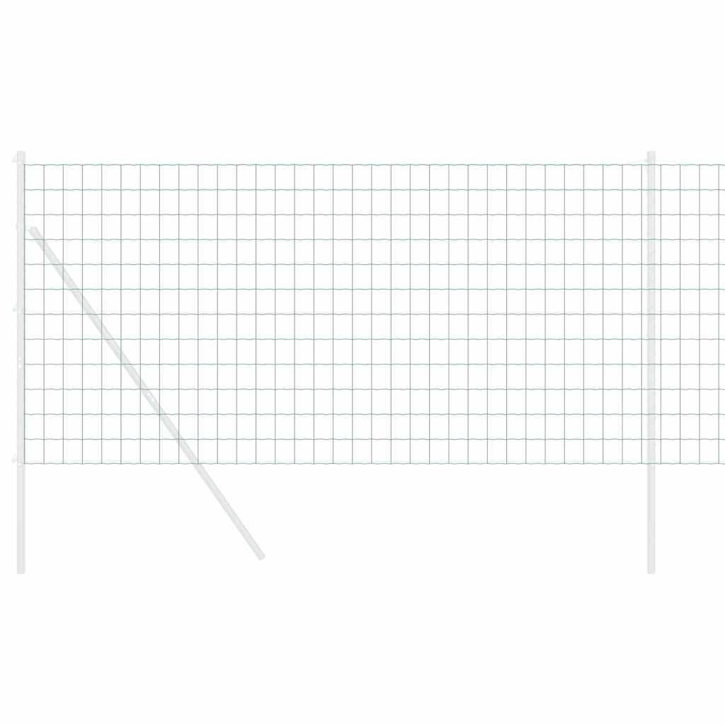 Vidaxl euro hek 1 x 25 m pvc-gecoat ijzer groen