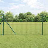 Vidaxl euro hek groen 1,2 x 25 m pvc-gecoat ijzer
