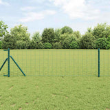 Vidaxl euro hek groen 0,6 x 25 m pvc-gecoat ijzer