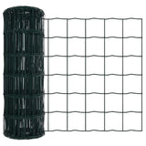 Vidaxl euro hek groen 0,6 x 25 m pvc-gecoat ijzer