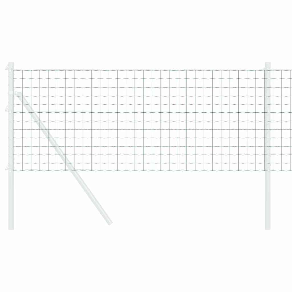 Vidaxl euro hek groen 0,6 x 50 m pvc-gecoat ijzer