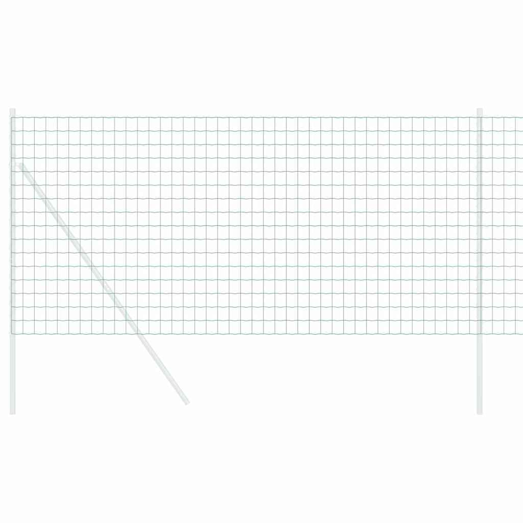 Vidaxl euro hek groen 0,4 x 10 m pvc-gecoat ijzer