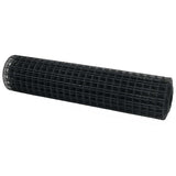 Vidaxl euro hek grijs 1,2 x 10 m pvc-gecoat ijzer
