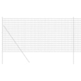 Vidaxl euro hek grijs 1,2 x 10 m pvc-gecoat ijzer