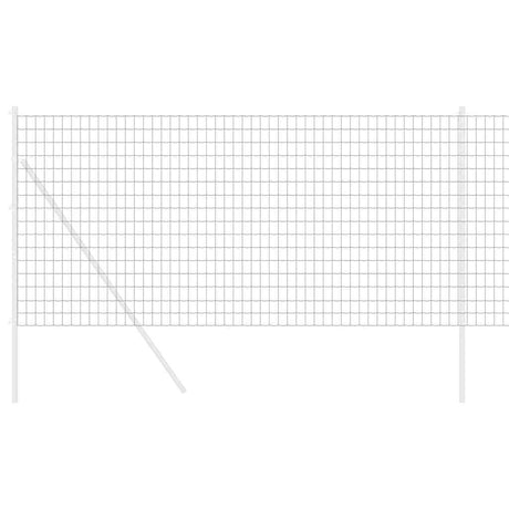 Vidaxl euro hek 1,4 x 10 m pvc-gecoat ijzer grijs