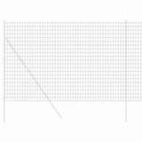 Vidaxl euro hek grijs 1,6 x 10 m pvc-gecoat ijzer