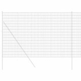 Vidaxl euro hek grijs 1,5 x 10 m pvc-gecoat ijzer
