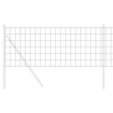 Vidaxl euro hek grijs 0,6 x 10 m pvc-gecoat ijzer