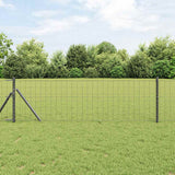 Vidaxl euro hek grijs 0.8 x 10 m pvc-gecoat ijzer