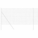 Vidaxl euro hek grijs 1,4 x 10 m pvc-gecoat ijzer