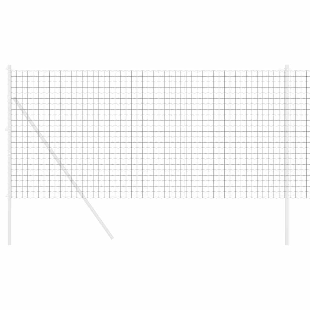 Vidaxl euro hek grijs 1 x 25 m pvc-gecoat ijzer
