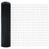 Vidaxl euro hek grijs 1 x 25 m pvc-gecoat ijzer